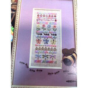 RARE Bug Collector Sampler Cross Stitch Pattern By Jeannette Douglas